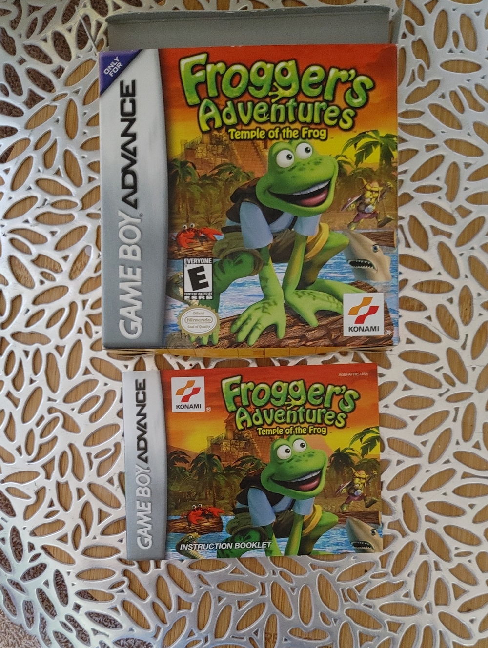 Konami Frogger's Adventures: Temple of the Frog — Green Cover (Game Boy Advance)